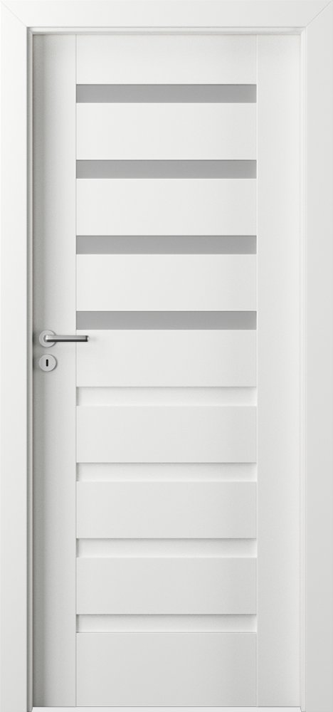 Posuvné interiérové dveře VERTE PREMIUM D - D4 - folie Premium - bílá