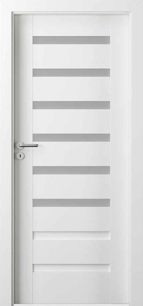 Posuvné interiérové dveře VERTE PREMIUM D - D6 - folie Premium - bílá