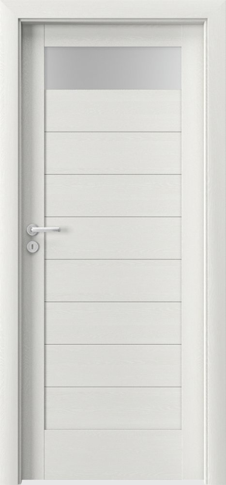 Interiérové dveře VERTE C - C1 - dýha Portasynchro 3D - wenge bílá