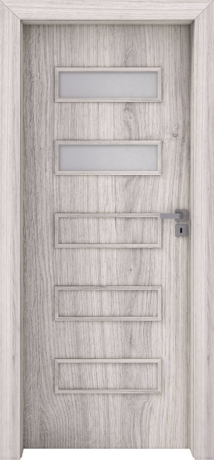 Posuvné interiérové dveře INVADO GEMINI 2 - dýha Enduro plus - dub zimní B707