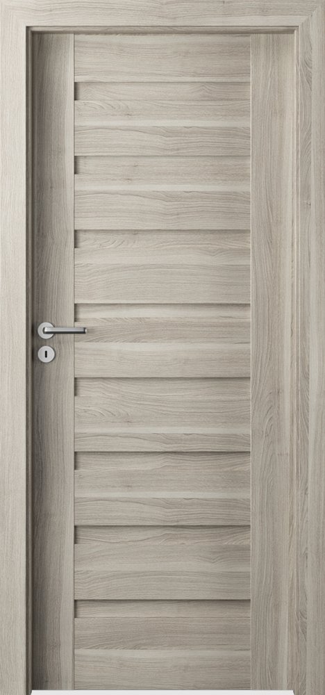 Interiérové dveře VERTE PREMIUM D - D0 - dýha Portasynchro 3D - akát stříbrný