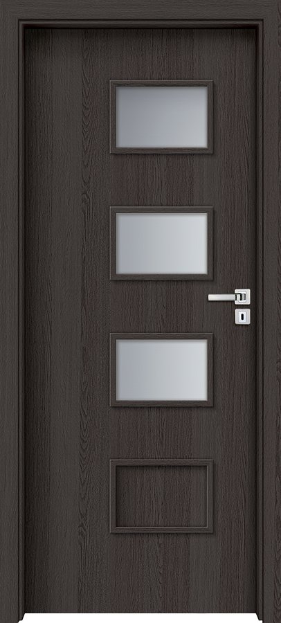 Posuvné interiérové dveře INVADO ORSO 2 - dýha Enduro 3D - antracit B637