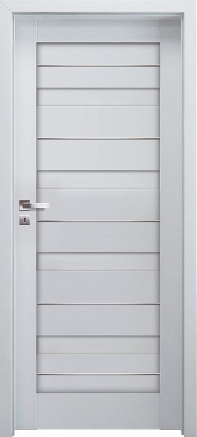 Posuvné interiérové dveře INVADO CAPENA INSERTO 1 - Eco-Fornir laminát CPL - bílá B490