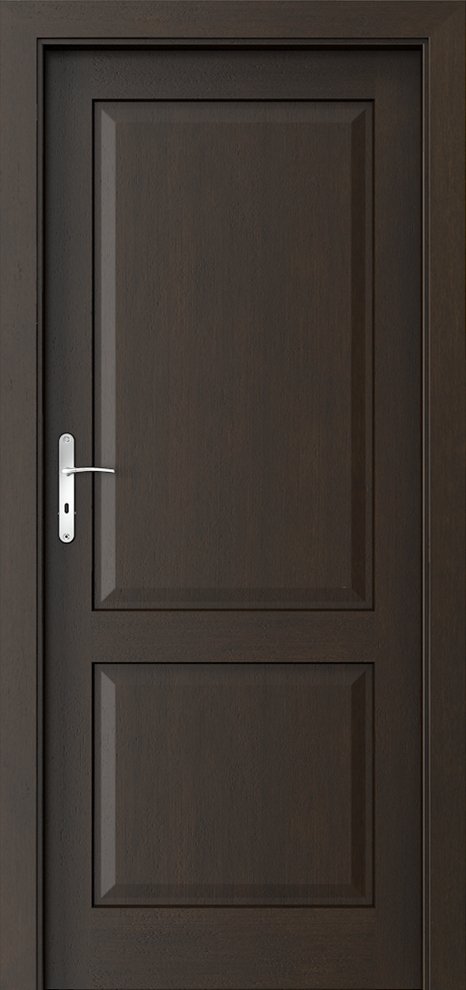 Interiérové dveře PORTA CORDOBA - plné - přírodní dýha Satin - nero