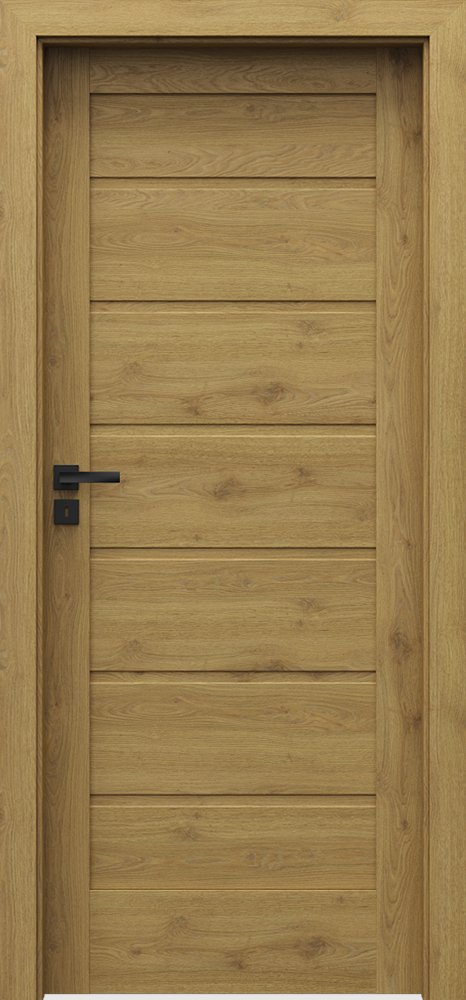 Interiérové dveře VERTE HOME J - J0 - dýha Portaperfect 3D - dub přírodní