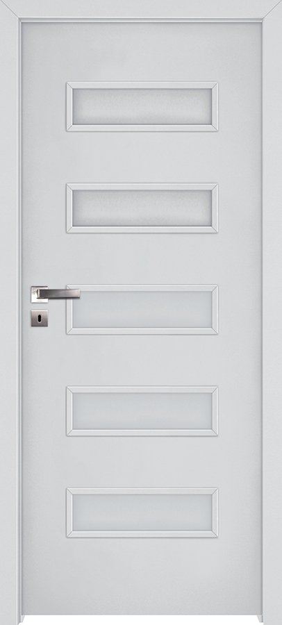 Interiérové dveře INVADO GEMINI 2 - Eco-Fornir laminát CPL - bílá B490