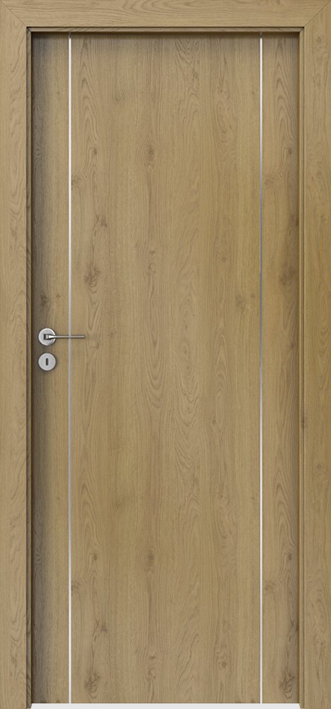 Posuvné interiérové dveře PORTA LINE A.1 - dýha Portaperfect 3D - dub přírodní