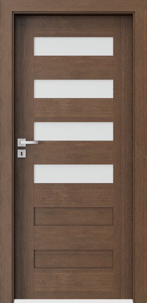 Interiérové dveře PORTA NATURA KONCEPT C.4 - přírodní dýha Satin - dub hnědý
