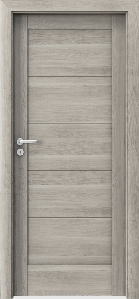 Interiérové dveře VERTE B - B0 - dýha Portasynchro 3D - akát stříbrný