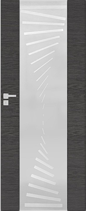 Interiérové dveře DRE VETRO A - A4 - dýha DRE-Cell - dub šedý kartáčovaný