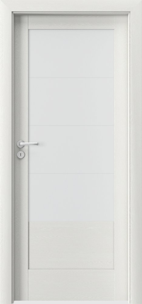 Posuvné interiérové dveře VERTE B - B4 - dýha Portasynchro 3D - wenge bílá