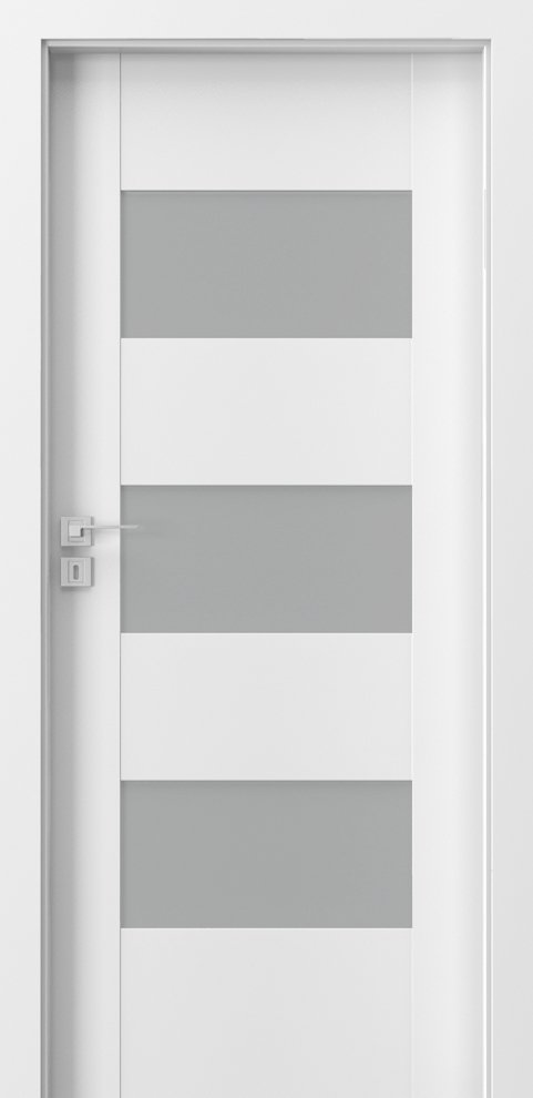 Interiérové dveře PORTA KONCEPT K.3 - dýha Portadecor - bílá