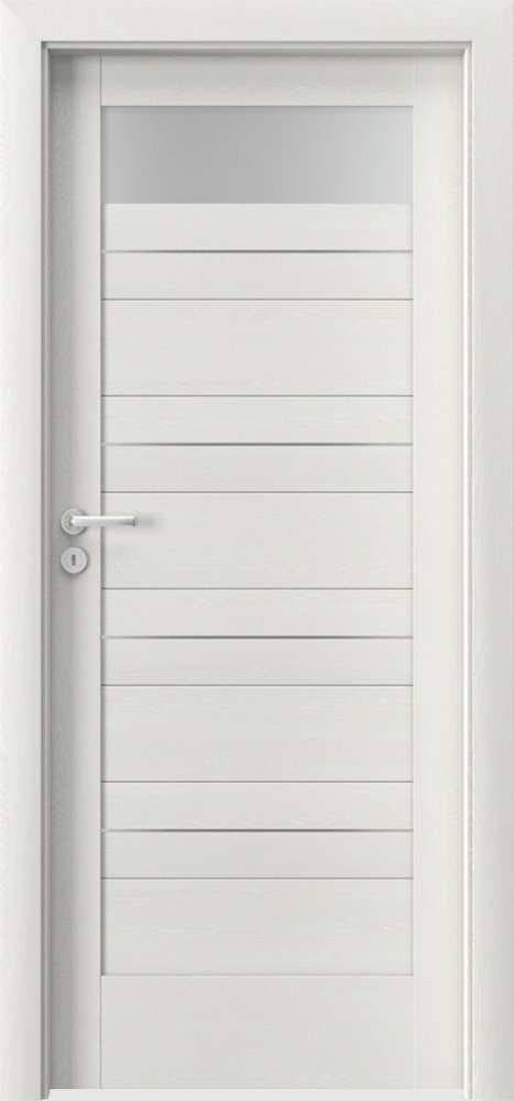 Posuvné interiérové dveře VERTE C - C1 intarzie - dýha Portasynchro 3D - wenge bílá