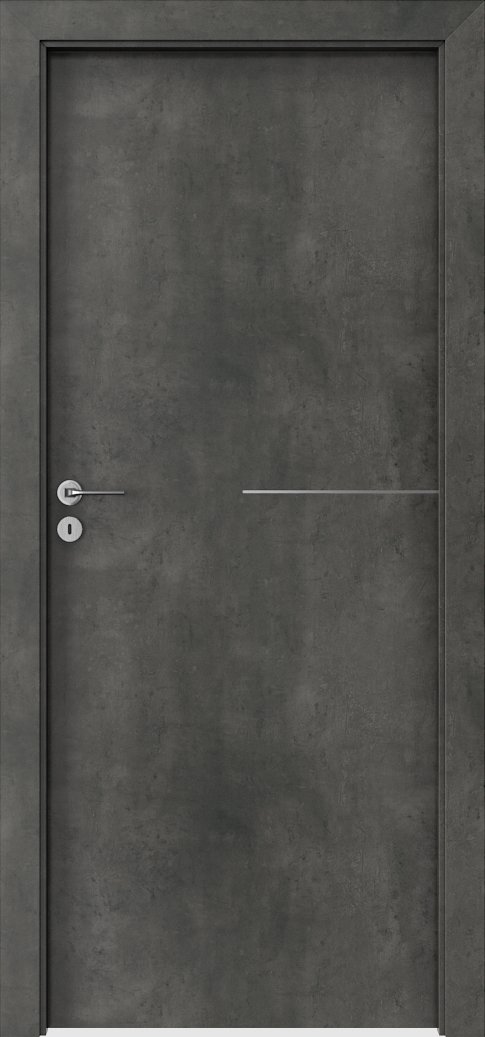 Posuvné interiérové dveře PORTA LINE G.1 - dýha CPL HQ 0,2 - beton tmavý