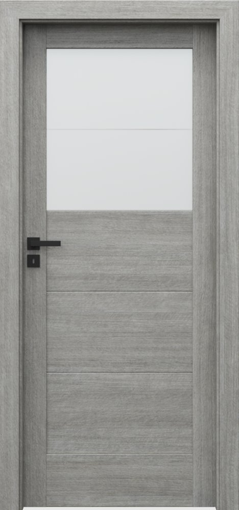 Posuvné interiérové dveře VERTE B - B2 - Portalamino - dub stříbřitý