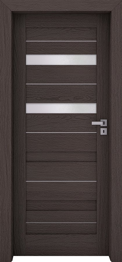 Interiérové dveře INVADO CAPENA INSERTO 3 - dýha Enduro 3D - antracit B637