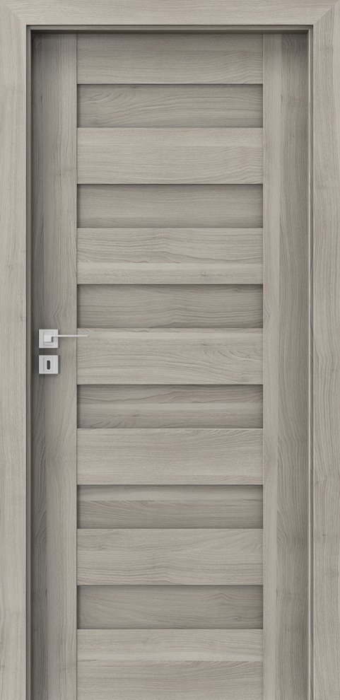 Posuvné interiérové dveře PORTA KONCEPT C.0 - dýha Portasynchro 3D - akát stříbrný