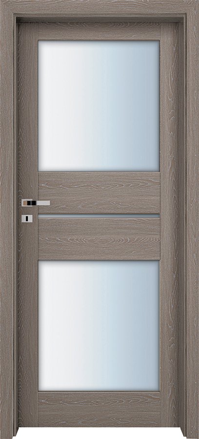 Interiérové dveře INVADO VINADIO 3 - Eco-Fornir forte - dub šedý B476