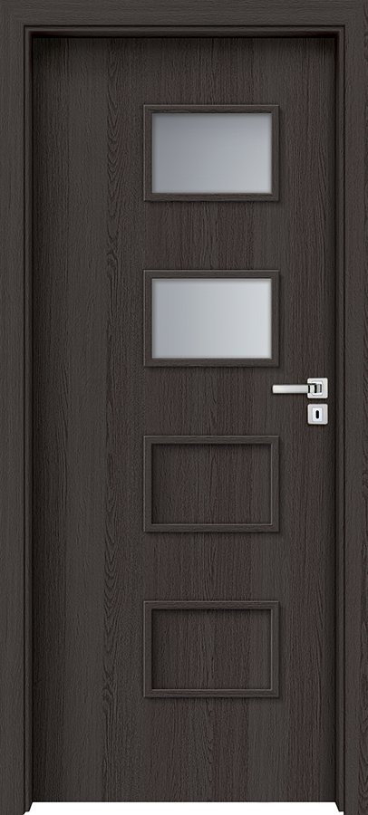 Posuvné interiérové dveře INVADO ORSO 3 - dýha Enduro 3D - antracit B637