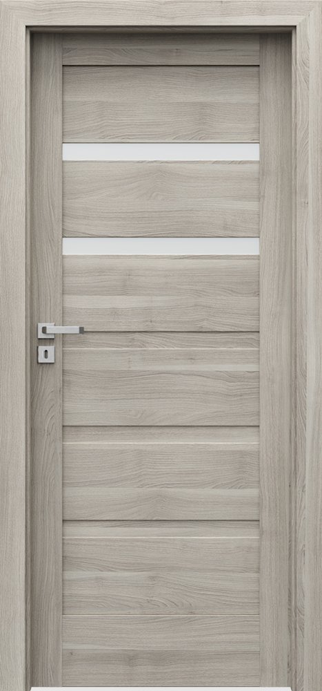 Posuvné interiérové dveře VERTE HOME H - H2 - dýha Portasynchro 3D - akát stříbrný