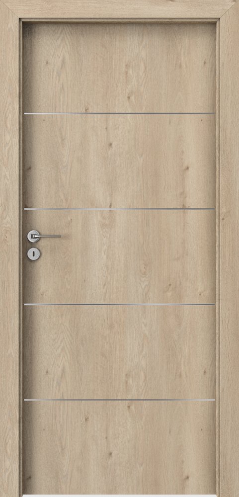 Interiérové dveře PORTA LINE E.1 - dýha Portaperfect 3D - dub klasický