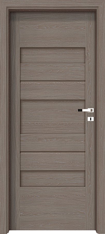 Interiérové dveře INVADO PASARO 1 - Eco-Fornir forte - dub šedý B476