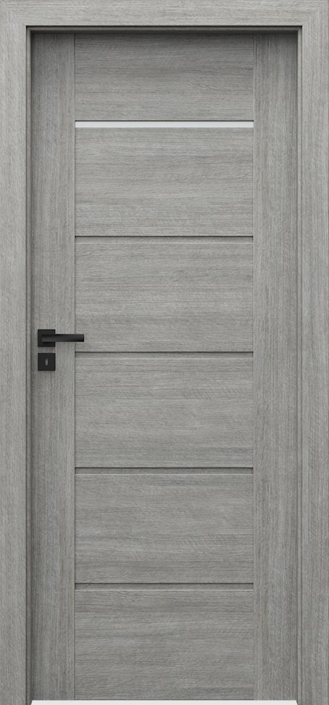 Posuvné interiérové dveře VERTE PREMIUM E - E1 - Portalamino - dub stříbřitý