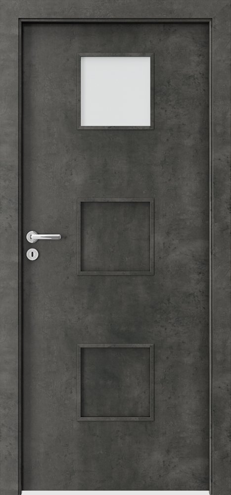 Interiérové dveře PORTA FIT C.1 - dýha CPL HQ 0,2 - beton tmavý