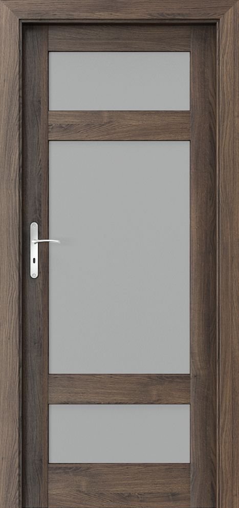 Posuvné interiérové dveře PORTA HARMONY C.3 - dýha Portasynchro 3D - dub šarlatový