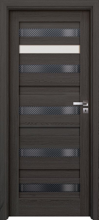Posuvné interiérové dveře INVADO DESTINO UNICO 2 - dýha Enduro 3D - antracit B637