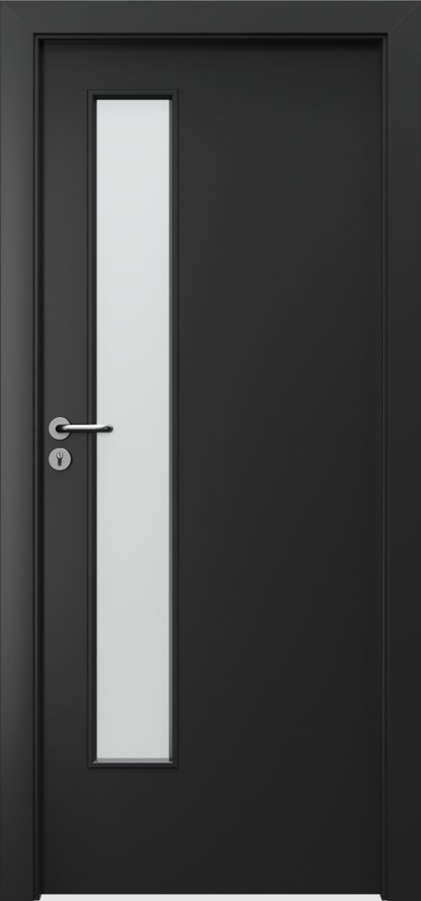 Posuvné interiérové dveře PORTA Laminát CPL 1.5 - dýha CPL HQ 0,2 - černá