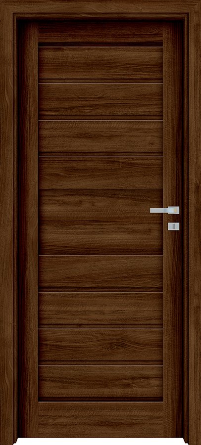 Interiérové dveře INVADO LAGO 1 - dýha Enduro 3D - ořech klasický B597