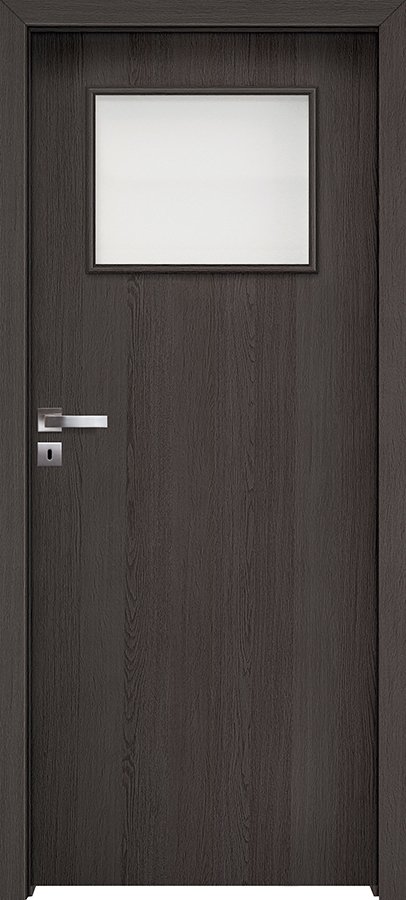 Interiérové dveře INVADO NORMA DECOR 5 - dýha Enduro 3D - antracit B637