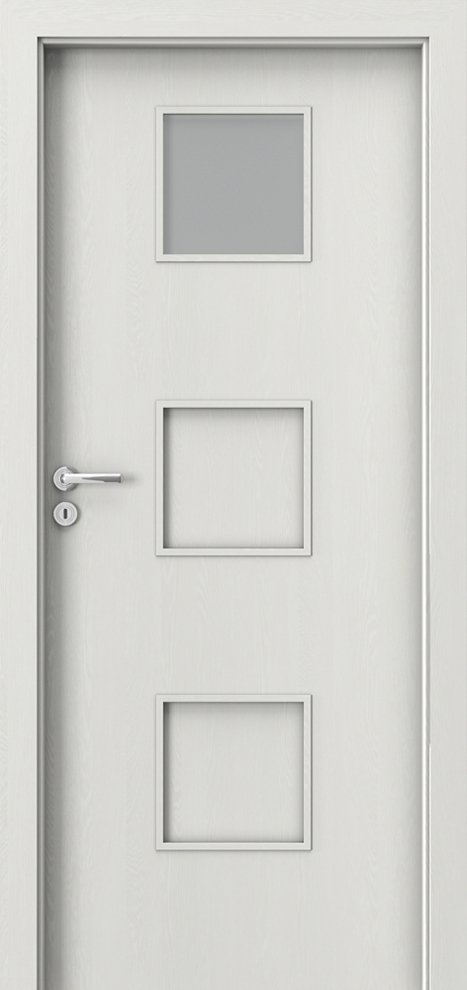 Posuvné interiérové dveře PORTA FIT C.1 - dýha Portasynchro 3D - wenge bílá
