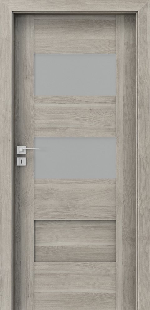 Interiérové dveře PORTA KONCEPT K.2 - dýha Portasynchro 3D - akát stříbrný