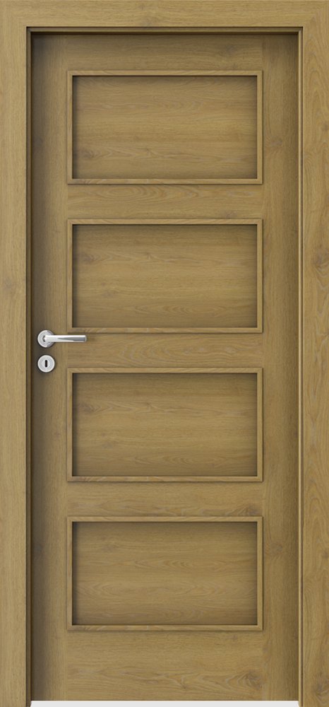 Interiérové dveře PORTA FIT H.0 - dýha CPL HQ 0,2 - dub přírodní