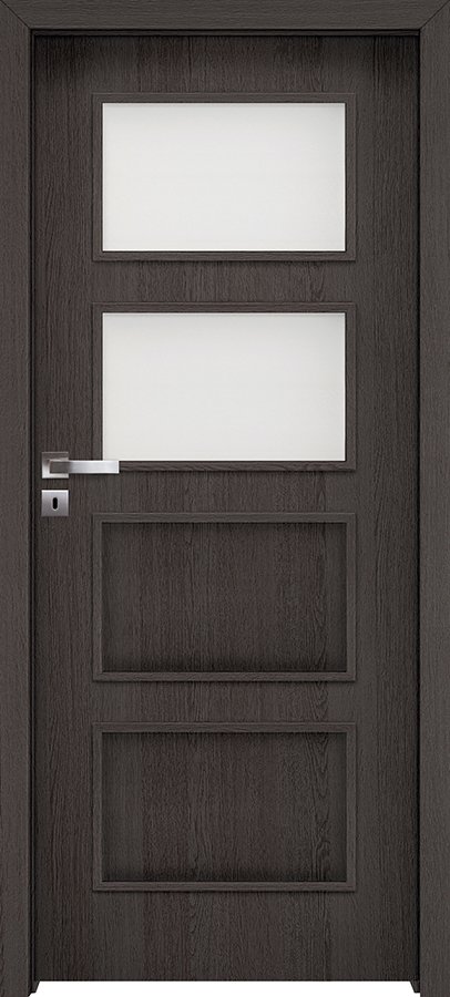 Posuvné interiérové dveře INVADO MERANO 3 - dýha Enduro 3D - antracit B637