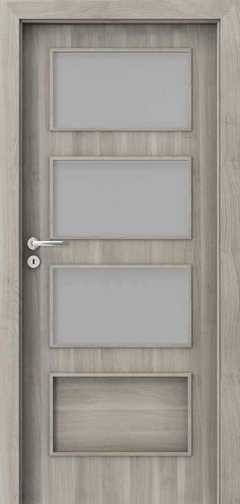 Interiérové dveře PORTA FIT H.3 - dýha Portasynchro 3D - akát stříbrný
