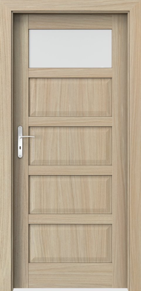 Interiérové dveře PORTA TOLEDO 1 - přírodní dýha Satin - dub světlý