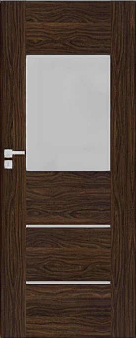 Interiérové dveře DRE AURI - model 2 - dekorativní dýha 3D - eben (do vyprodání zásob)