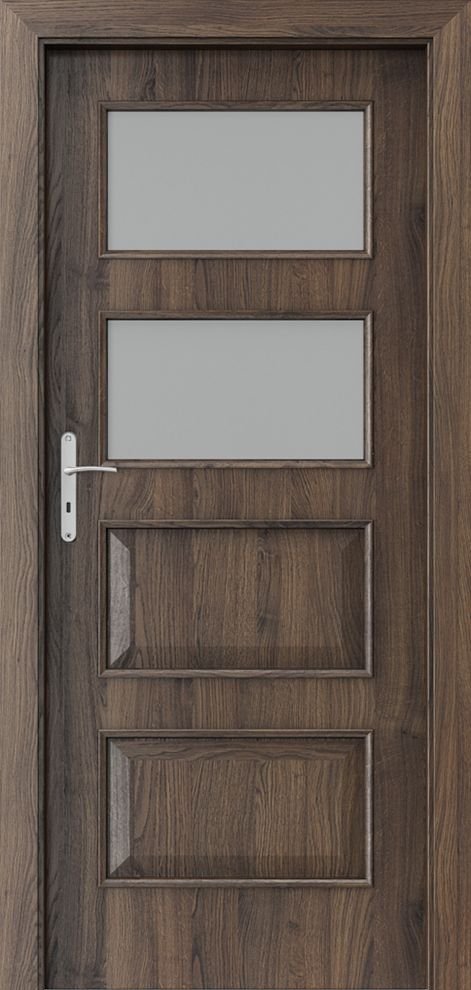 Posuvné interiérové dveře PORTA NOVA 5.3 - dýha Portasynchro 3D - dub šarlatový