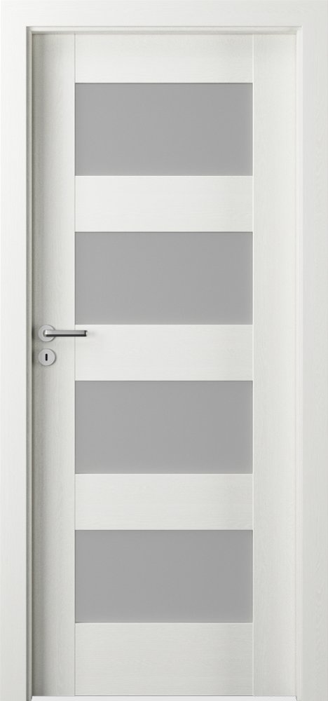 Posuvné interiérové dveře VERTE PREMIUM A - A4 - dýha Portasynchro 3D - wenge bílá