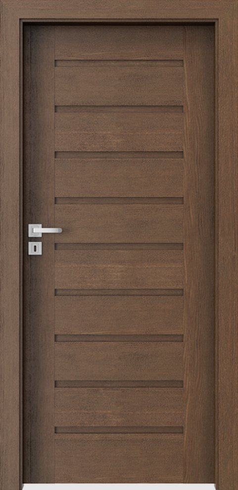 Interiérové dveře PORTA NATURA KONCEPT A.0 - přírodní dýha Satin - dub hnědý