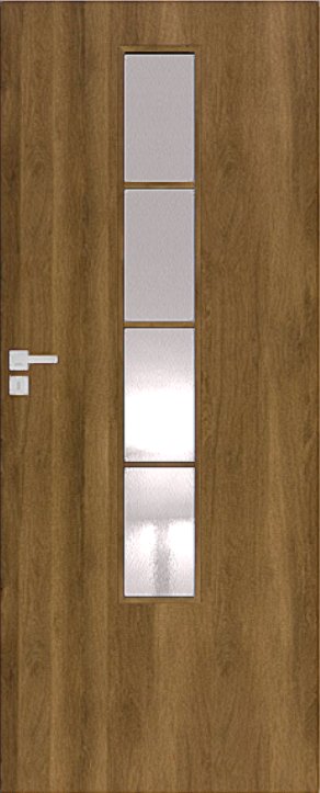 Interiérové dveře DRE ARTE B 50 - dekorativní dýha 3D - dub polský 3D