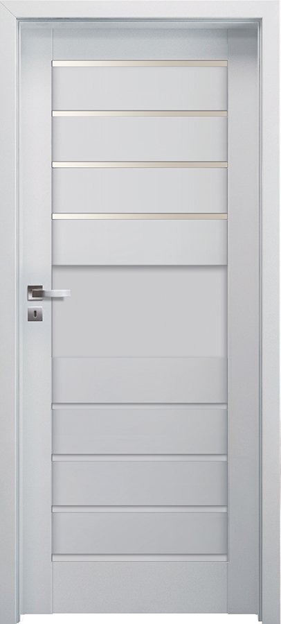 Posuvné interiérové dveře INVADO LAGO 2 - Eco-Fornir laminát CPL - bílá B490