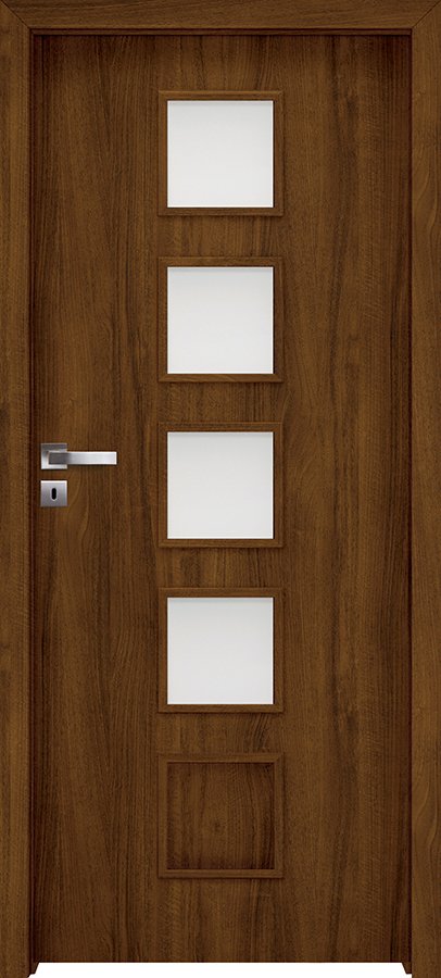 Interiérové dveře INVADO TORINO 5 - dýha Enduro 3D - ořech klasický B597