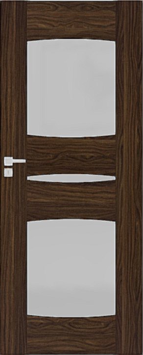 Interiérové dveře DRE ENA - model 4 - dekorativní dýha 3D - eben (do vyprodání zásob)