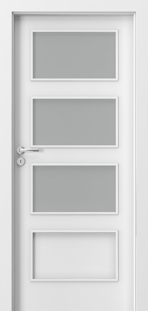 Interiérové dveře PORTA FIT H.3 - dýha Portadecor - bílá
