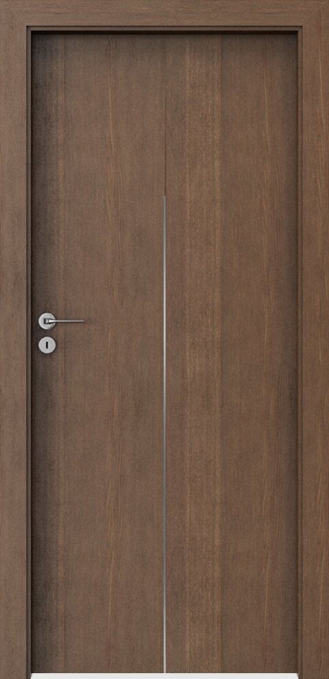 Interiérové dveře PORTA NATURA LINE H.1 - přírodní dýha Satin - dub hnědý