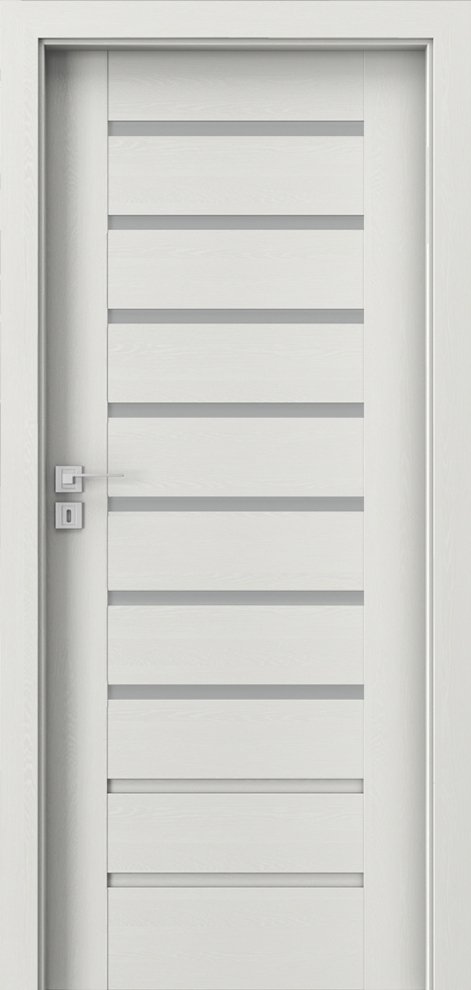 Posuvné interiérové dveře PORTA KONCEPT A.7 - dýha Portasynchro 3D - wenge bílá